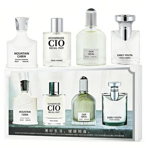 4 Pcs Men Perfume Set, Long Lasting Eau de Parfum with Floral & Classic Fragrances, Gift…