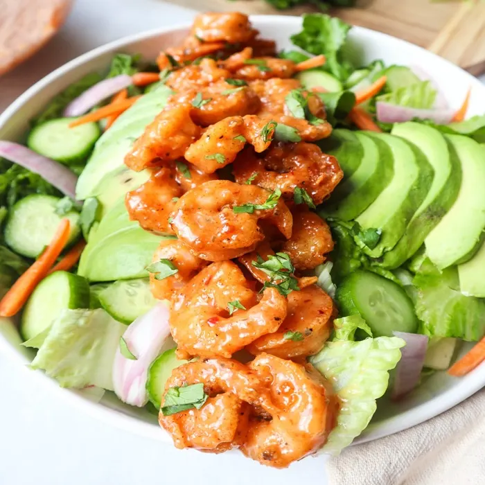 Bang bang prawn salad