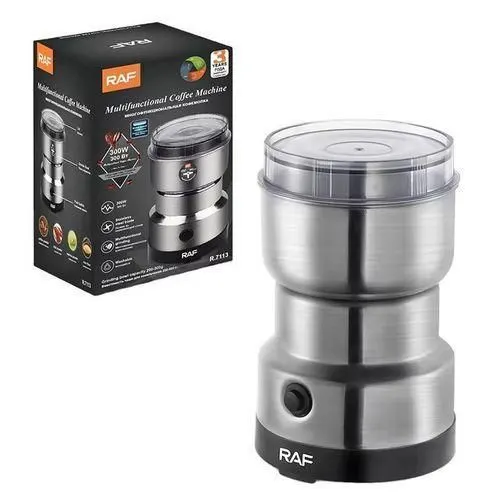 RAF Electric Spice, Nuts, Mill 4 Blades Coffee Bean Grinder 200-300g Stainless Steel Ele…