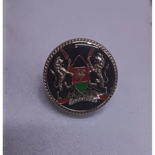 Kenya Circular coat of Arms lapel pin