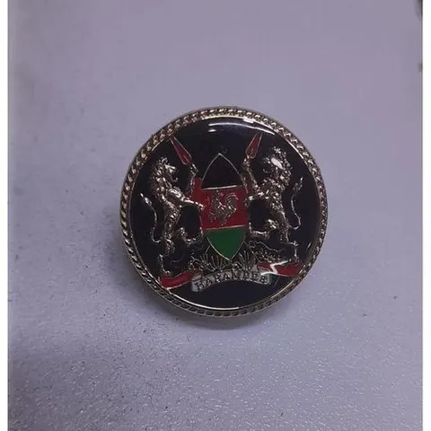 Kenya Circular coat of Arms lapel pin
