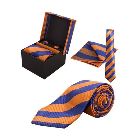 The Warehouse Mens Paisley Ties Classic Formal Necktie with Pocket Square Cufflink Tie C…